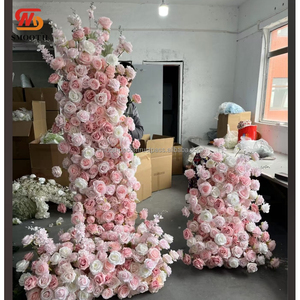 Flor de corredor Rosa Suave decoración de boda flor de arco utilizada para decoración de fondo de escenario de boda flor de corredor - Product Image 1
