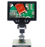 7 inç yüksek çözünürlüklü LCD ekran elektron mikroskobu 1200X kez dijital mikroskop