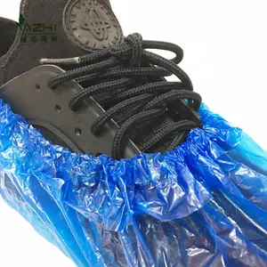 Factory Direct Supply Disposable Plastic Foot Cover PE Feet Cover Cheap Blue Shoes Cover On Sales