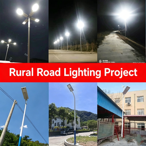 Aluminum <b>LED</b> Solar Street <b>Light</b> 5000K IP65 Waterproof Integrated <b>Motion</b> <b>Sensor</b> Outdoor Lighting 300W - Product Image 5