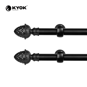 Tringle à Rideau 19mm Tringle à Rideau 25mm Tringle à Rideau Simple Designs Vente en gros d'usine - Product Image 2