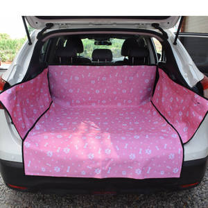 Venta al por mayor, estampado personalizado, patrón de hueso, impermeable, cubierta de asiento de coche para perro, alfombrilla para perro SUV - Product Image 4