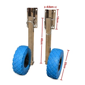 Thuyền Inflatable tung ra bánh xe cao su thuyền Stern bánh xe Dolly Trailer lốp xe kéo giỏ hàng cho Inflatable tấn công chèo thuyền <span class=keywords><strong>Kayak</strong></span> - Product Image 5