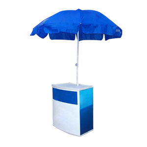 Comptoir d'Exposition Portable en <span class=keywords><strong>PP</strong></span>, Stand Publicitaire <span class=keywords><strong>Pop</strong></span>-Up de Promotion avec Parasol - Product Image 2