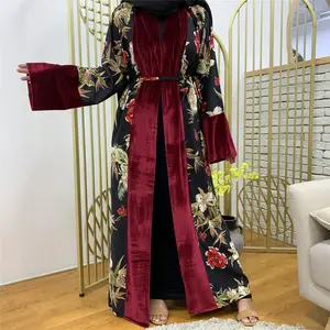 Modest fashion dresses red wine price latest burqa designs muslim clothes Islamic abaya wholesale