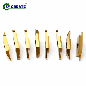 SY <span class=keywords><strong>MACR</strong></span>/L3 070-R Externe Nutfräs- und Abschnitts-Wolframkarbid-Einsätze mit TiN-Goldbeschichtung, Hochtemperaturbeständig für CNC-Drehmaschinen OEM - Product Image 1