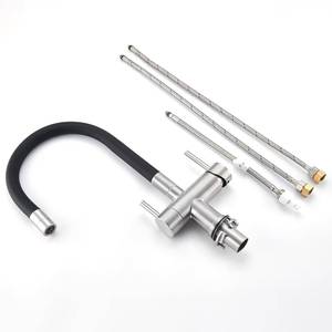 Robinet de cuisine 3 voies avec filtres à bec flexible pour eau RO – Vente directe usine - Product Image 5