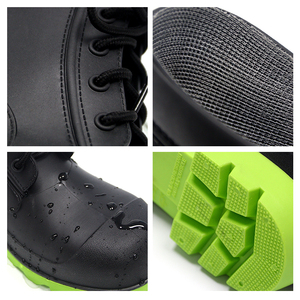 Botas de Seguridad de PVC con Cordones, Resistentes al Agua, a los Ácidos y a los Pinchazos, con Puntera de Acero, Certificadas por la CE - Product Image 3