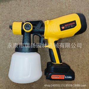 High Pressure Electric <b>Spray</b> Gun Lithium Battery <b>1</b> L Cup Capacity Brushless Motor Portable <b>Paint</b> Sprayer For Diy Use - Product Image 2