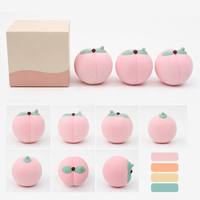 Coussin anti-stress en forme de pêche rose, doux et parfumé, à remontée lente, jouet sensoriel réaliste en forme de fruit, vente en gros