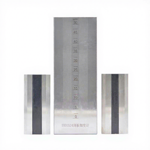 Medidor de Finoza com Raspador de Slot Único Personalizável em Aço Inoxidável com Raspador Duplo Hegman, Suporte OEM - Product Image 1