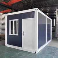Maison préfabriquée modulaire mobile de style moderne, conteneur de 20 pieds, 1 chambre, bureau miniature détachable, facilement installable
