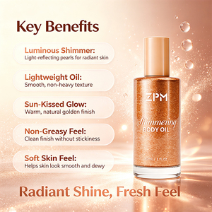 Huile scintillante pour le corps Rose Gold Natural Glow Luminizer - Product Image 2