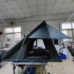 خيمة عائلية كبيرة قابلة للنفخ كبيرة جدًا للتخييم على السطح بقشرة صلبة خيمة صيفية على شكل حلقة د لتعزيز امتصاص الصدمات للأبازيم متعددة - Product Image 1