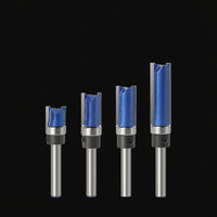 Jeu de fraises droites TCT ANGHUA, revêtement bleu, pour le travail du bois, rainurage CNC, vente en gros