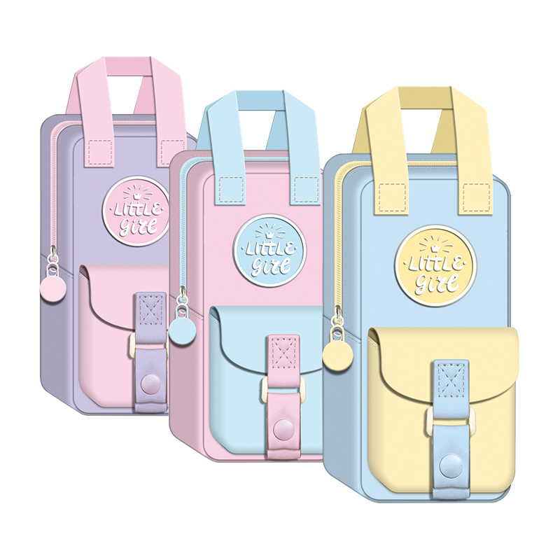 Модный пенал с ленточной ручкой большой емкости