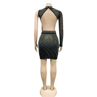 Robe de soirée sexy en dentelle ajourée, écologique, tissée, pour femmes, BH629