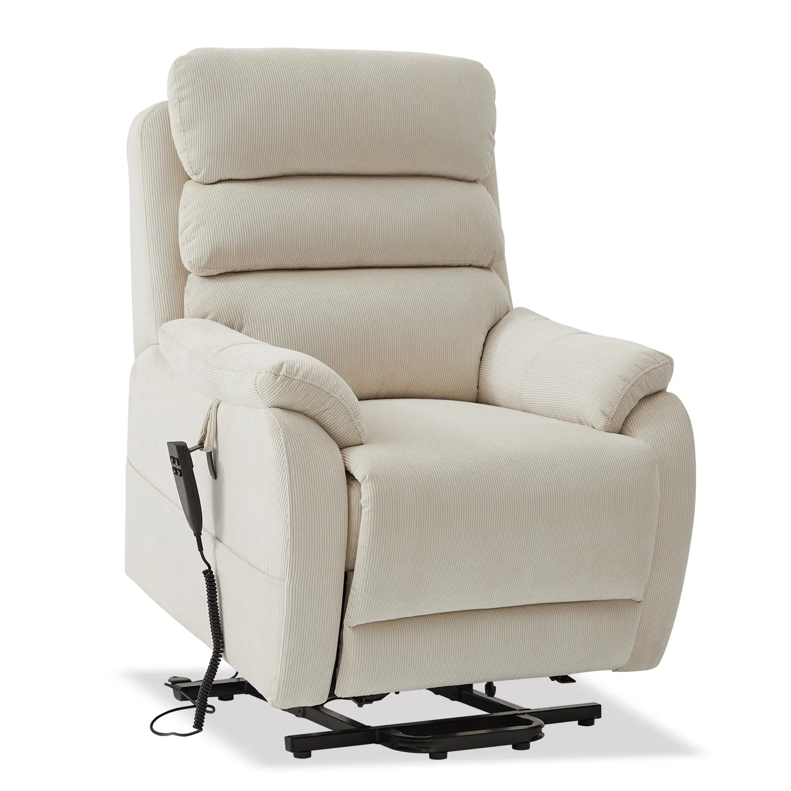 CJSmart, poltrona reclinabile per persone corte, divano con sollevamento elettrico, con regolazione della posizione infinita e tasca laterale