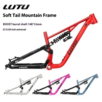 Vélo de montagne à suspension souple Lutu 26/27,5 pouces, cadre LADDER, cadre intégré à cinq voies, forgé, pour descente DH, frein à disque, aluminium, tout-terrain, 5,2 kg