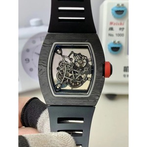 Reloj Deportivo de Lujo con Correa de Goma, Mecánico Automático con Tourbillon, Edición Limitada 055, de Fibra de Carbono de Alta Calidad, Estilo Hip-hop - Product Image 2