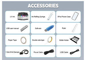 ミニ デジタル UV プリンター A3 UV フラットベッド プリンター ラベル ステッカー印刷用 卓上インクジェットプリンター - Product Image 6