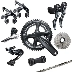 Shimano अलटेग्रा R7000 105 R8000 2x11 गति Derailleurs Groupset सड़क बाइक Groupset 170mm 50-34 टी 53-39 टी साइकिल समूह सेट