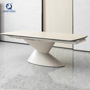 Mesa de Comedor Plegable Extensible Multifuncional con Patas de Metal para Ahorrar Espacio, Muebles de Comedor con Diseño Transformable - Product Image 5