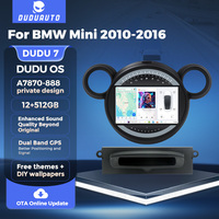 Mekede Autoradio à écran tactile rétractable Le plus récent système Dudu 7 os Cadre de voiture pour bmw Mini Support DSP BT WIFI Car-play Wifi