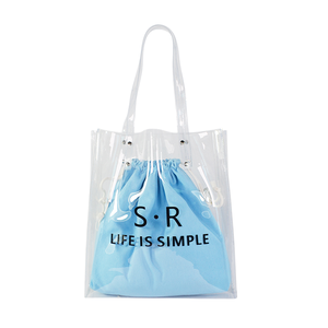 Sac à main d'été personnalisable, imperméable, holographique, sac de plage à bandoulière avec fermeture éclair en PVC transparent, sac de shopping transparent - Product Image 1