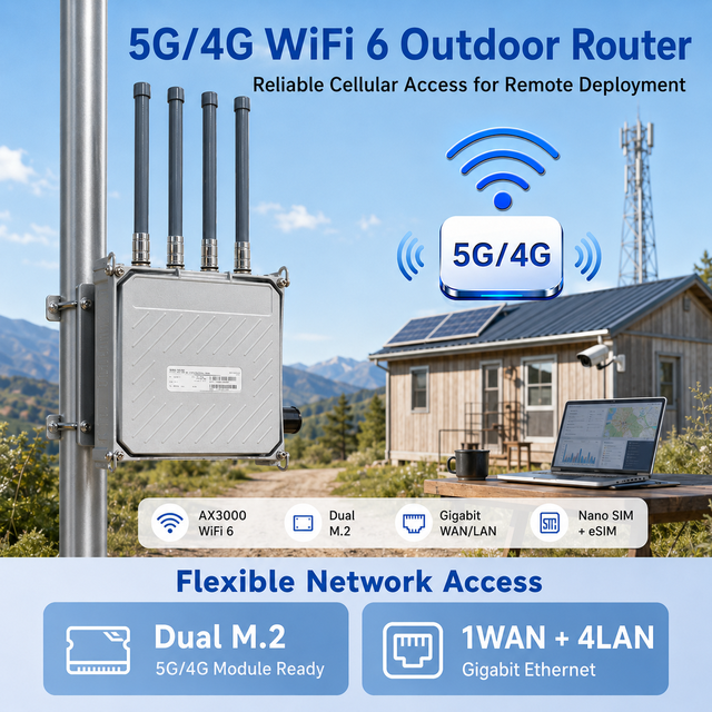 Customize 5G WiFi Router with 2T2R MU MIMO Technology Firewall & VPN for Outdoor Internet Solution