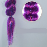 Extensions de queue de cheval en paillettes synthétiques Fujia, cosplay de mascarade, K Pop Demon Hunters, tresse inspirée de Rumi pour femmes et filles