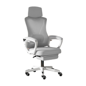 Moderner, günstiger, ergonomischer Bürostuhl mit Schwammsitzkissen, drehbarer Netz-Bürostuhl mit Fußstütze - Product Image 3