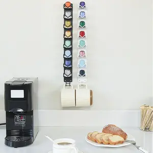 No punching magneti Display a parete tazze tazze caffè capsule Dispenser Pod Holder kitchen Organizer rack