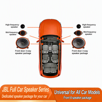 Untuk Kit Speaker 3-Arah Khusus Toyota, Upgrade Audio Mobil Tweeter / Midrange / Woofer untuk Pintu Depan & Belakang