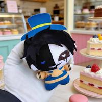 Peluche de cirque à thème dessin animé, porte-clés Pierrot et Arlequin de 10 cm, artisanat imprimé, personnalisation de cadeaux de fêtes