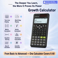 Calculatrice scientifique fixe fx-991ES PLUS-2 Nouvelle édition 2, affichage naturel, résolution d'équations matricielles et vectorielles, double alimentation, offre spéciale