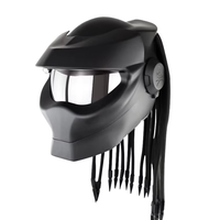 Casques de moto intégraux Predator en matériau ABS pour la conduite de moto