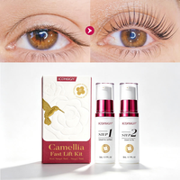 Набор для ламинирования ресниц ICONSIGN 5 Min Fast Camellia Lash Lift Kit без броматов, веганский, для профессионального использования в салонах, под собственной торговой маркой, для завивки ресниц