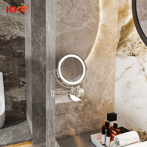Design europeo LED illuminato a parete specchio per il trucco funzione Zoom mobile per 5 <span class=keywords><strong>stelle</strong></span> Hotel bagni - Product Image 6