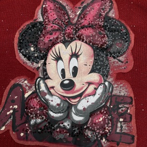8582/FANMAJIALIE Abito da Donna Personalizzato Stile Y2K, Maglione con Cartone Animato Mickey, Materiale Effetto Vissuto con Ricami Decorativi - Product Image 5