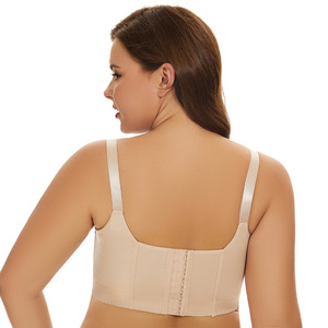 Plus Size Deep Cup Shapewear Incorporado Underwire Cobertura trasera completa Push up Bra - Product Image 3