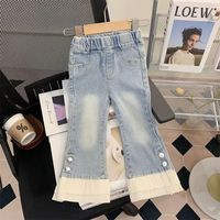 Ensemble de Vêtements pour Filles 2026 Automne : Blouse Florale Mignonne et Pantalon en Jean – Tenue Deux Pièces Tendance pour Bébé