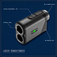 1000m Langstrecken-Golf-Entfernungsmesser mit Fahnen-Zielerkennung, Neigungs-Funktion, Vibration und Laser-Entfernungsmesser für Outdoor-Jagd