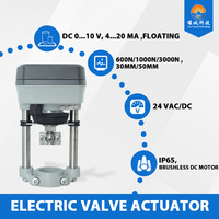 Meilleure Vente Actionneur de Vanne Électrique Flottant 24V AC/DC 4-20mA avec Calibrage Automatique du Course pour le Contrôle du Traitement de l'Eau Urbaine OEM