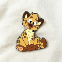 Broche en émail Hyène tachetée Kawaii, personnalisée, mignonne, dessin animé, animal sauvage, en métal, pour sac, vêtement, accessoire