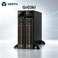 Alimentation de secours Vertiv UPS série ITG montée en rack Gr03Kl 3KVA/2700W en ligne 220V pour salle informatique et station de base, haute qualité