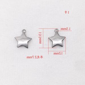 Presión <span class=keywords><strong>de</strong></span> aceite <span class=keywords><strong>de</strong></span> acero inoxidable Pentáculo pulsera colgante collar pendiente DIY accesorios <span class=keywords><strong>de</strong></span> joyería fabricantes al por mayor - Product Image 2
