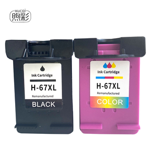 Cartouche d'encre Xucai compatible <span class=keywords><strong>HP</strong></span> 67 67XL pour Envy 6052 6055 6058 6075 Pro <span class=keywords><strong>6020</strong></span> 6420 6452 DeskJet 1255 2732 2752 Boîtes de toner - Product Image 1