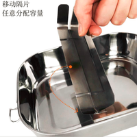 Boîte à déjeuner en acier inoxydable, Bento isolé sous vide de qualité alimentaire sans BPA boîte à Lunch en métal