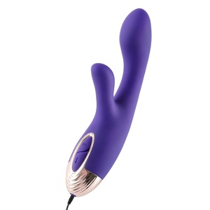 Commercio all'ingrosso della fabbrica prodotti del sesso doppio motore del pene Dildo della bacchetta del Dildo del pene massaggio delle donne delle donne del sesso del giocattolo del coniglio vibratore magico bacchetta - Product Image 1